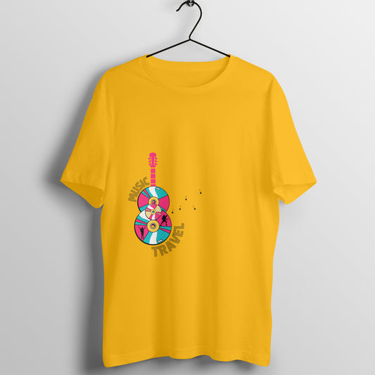 MUSIC, TRAVEL - WOMENS GUITAR T SHIRT - Healing in progress