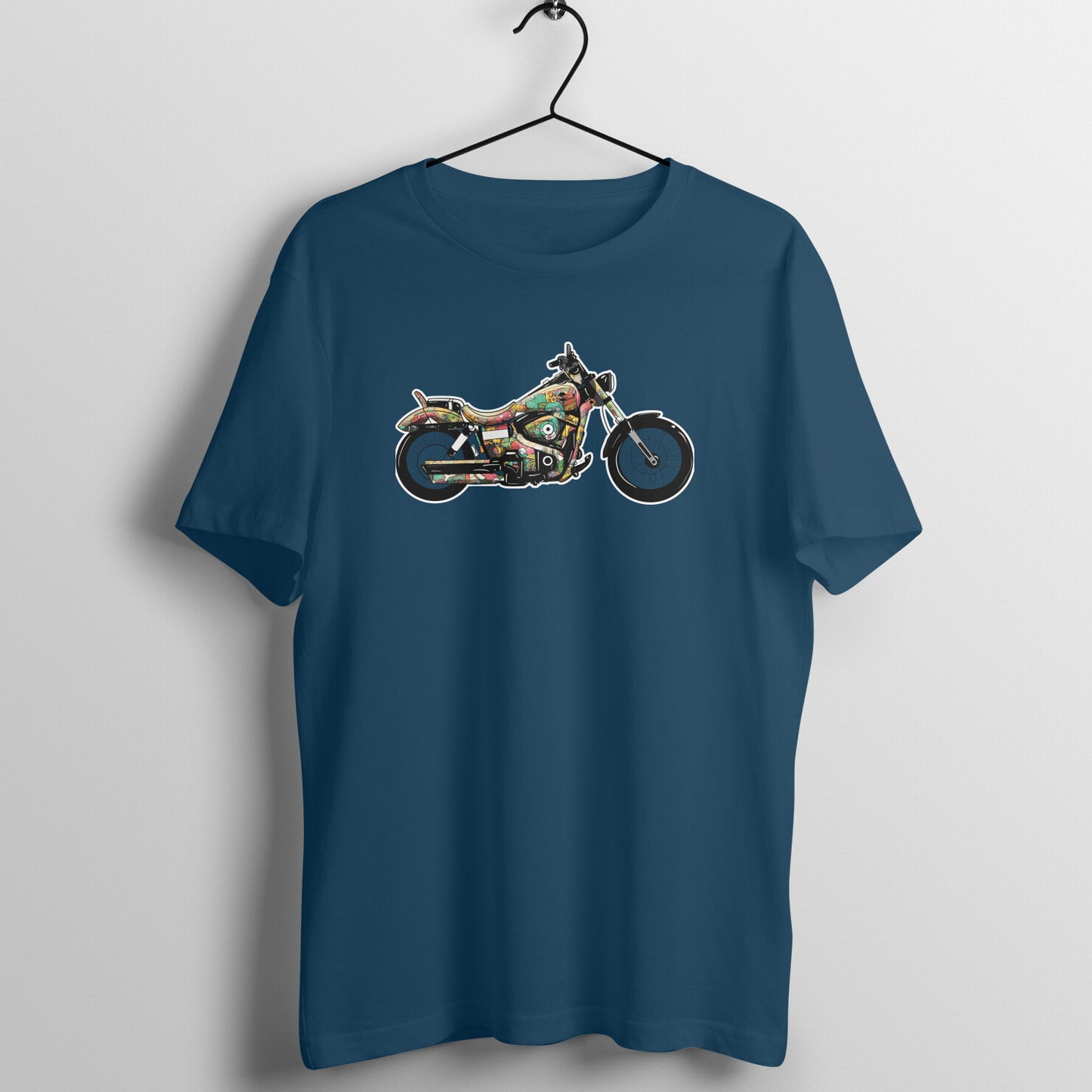 MOTORCYCLE  DOODLE - UNISEX  T-SHIRT - Explore places with your motorcycle